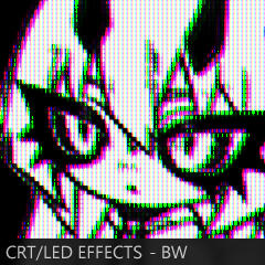 CRT / LED Effects - BW Edition