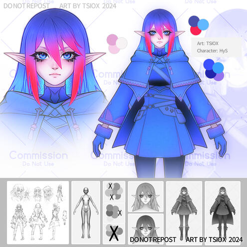 Character Design Commission for HyS - 2024